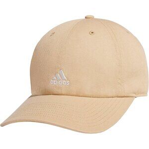 Adidas Women's Beige Off White Baseball Adjustable Cotton Athletic Relaxed Hat